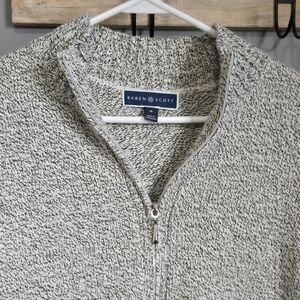 KAREN SCOTT Womens Zip cardigan Medium